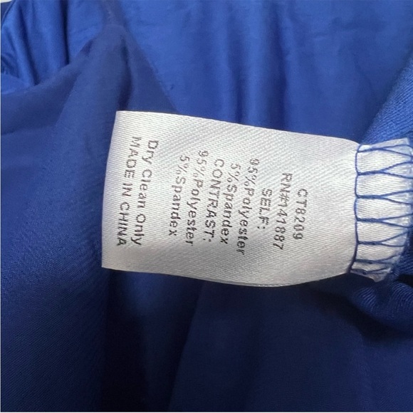 TCEC Double Layered Ruffle Hem Bodysuit | Blue | Size S | Women - Picture 4 of 7